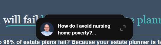 Creative Sample: Trigger questions on law firm website