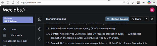 Creative Sample #2: Brand appearance in AI result